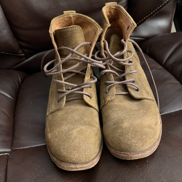 Frye Olive Suede Ankle Boots - Picture 2 of 7